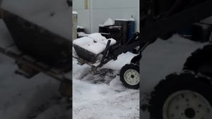 Самодельный минипогрузчик с бортовым поворотом