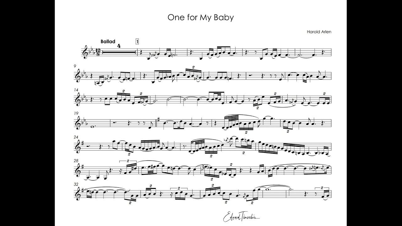 Chris Botti - One for my baby - transcribed trumpet solo