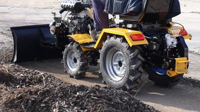 Minitractor 4x4, Diesel, 12CP,  Campo12 609, De La Progarden. Probă Cu Lama Pentru Zăpadă