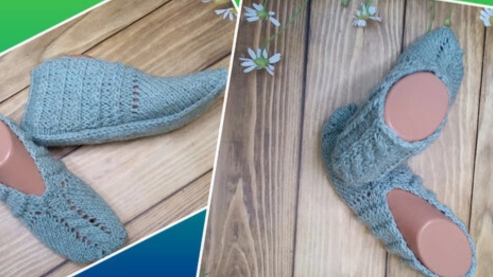 Следочки спицами без единого шва🔥 смотреть онлайн