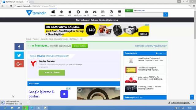 WİNDOWS 8 E BAŞLAT MENÜSÜ EKLEME смотреть онлайн