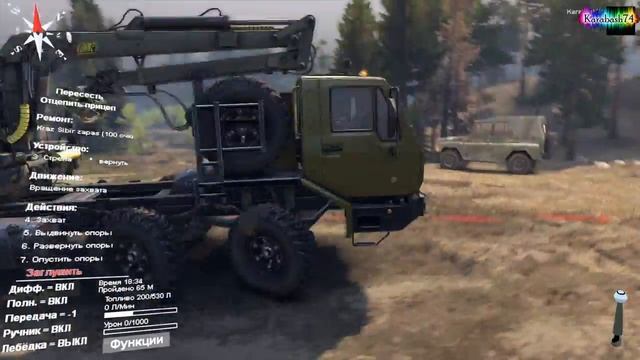 SpinTires - обзор мода ( Краз 