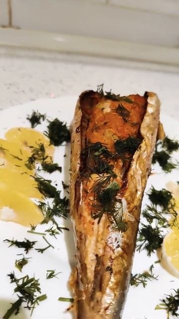 Фаршированная Скумбрия Луком и Морковью