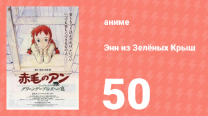 Энн из Зелёных Крыш 50 серия (аниме-сериал, 1979)
