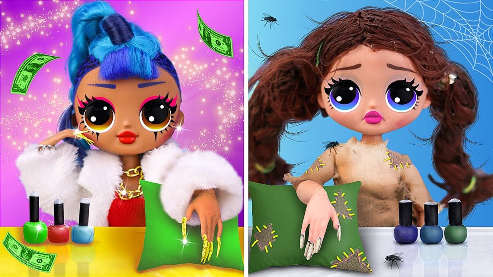 Бьюти принадлежности - 10 идей для кукол ЛОЛ смотреть онлайн