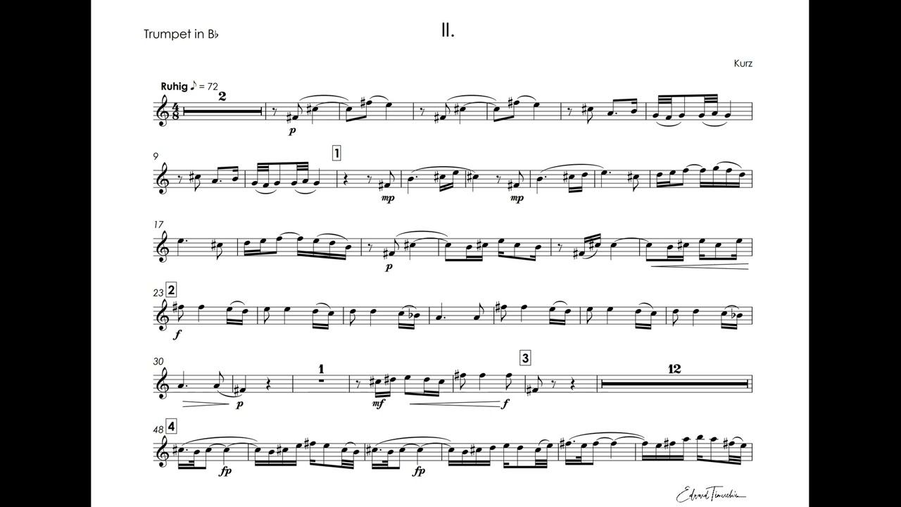 Kurz, Siegfried - Concerto for Trumpet - Kurt Sandau trumpet