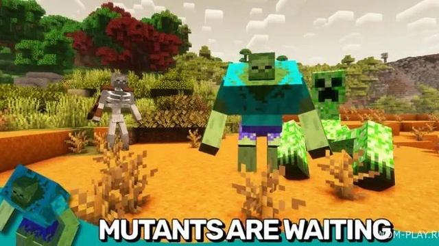 Скачать мод Mutant Monsters [1.20.1] [1.19.4] [1.18.2] смотреть онлайн
