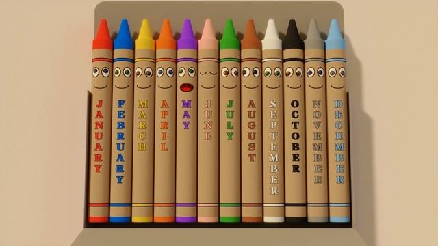 Months of the Year Song | The Singing Crayons смотреть онлайн