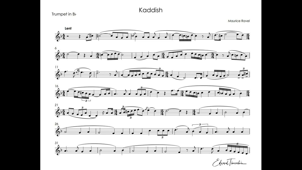 Ravel, Maurice - Kaddisch - Sergei Nakaryakov trumpet Bb смотреть онлайн