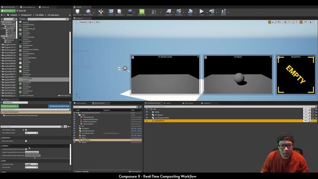 Composure X - Unreal Engine XR/AR Shadow Catcher Compositing смотреть онлайн