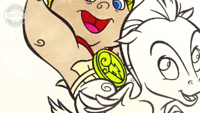 Coloring Baby Hercules and Pegasus| Coloring pages | Coloring book | смотреть онлайн