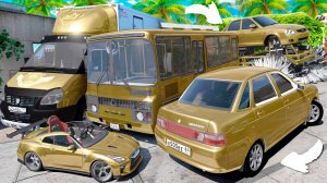 Угнал кучу золотых чит тачек и огромный монстр трак у мажора за 180 сек! Битва воров в ГТА 5 Онлайн