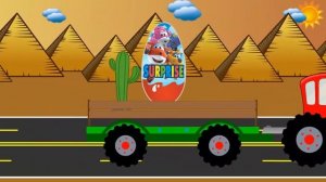 Синий трактор едет и везет сюрпризы  Все серии подряд  Мультик про машинки для мальчиков