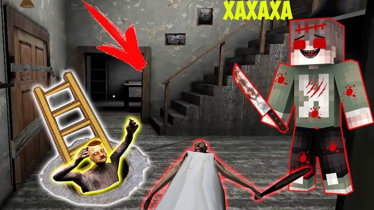 СМЕШНЫЕ МОМЕНТЫ КОЛЯ ХУЛИГАН И БАБКА ГРЕННИ В МАЙНКРАФТ GRANNY 3 ICE SCREAM 6 MINECRAFT смотреть онлайн