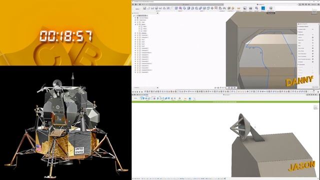 CAD BATTLE - We Fake the Moon Landing - Apollo Lunar Lander смотреть онлайн