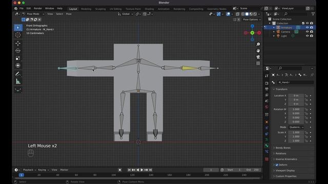 Rig and Animate Character IK Inverse Kinematics in Blender смотреть онлайн
