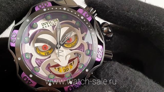 Часы мужские Invicta DC Comics Joker 33811 смотреть онлайн