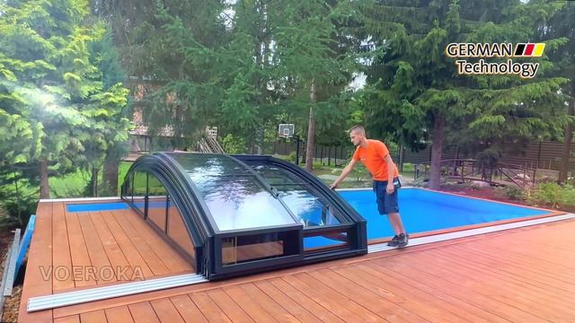 Павильон для бассейна модель CARAT 7,6х4,72х1,0м смотреть онлайн