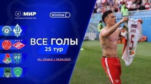 Все голы 19.04.2025 | 25 тур Мир РПЛ 2024/25