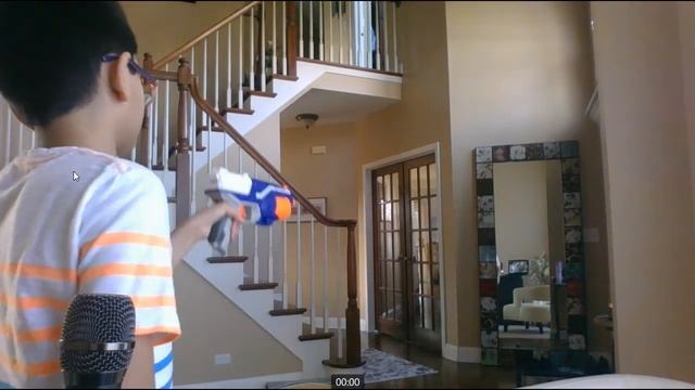 Review of the nerf Elite 1.0 Disruptor! - also a shooting. смотреть онлайн