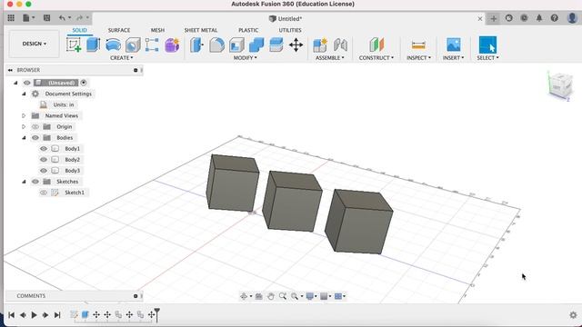 Fusion 360 04 Copy Object Moving with point смотреть онлайн