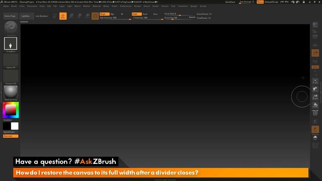 #AskZBrush: “How do I restore the canvas to its full width after a divider closes?” смотреть онлайн