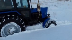 Мтз 82 по снегу