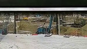 Работа сваебойщиков