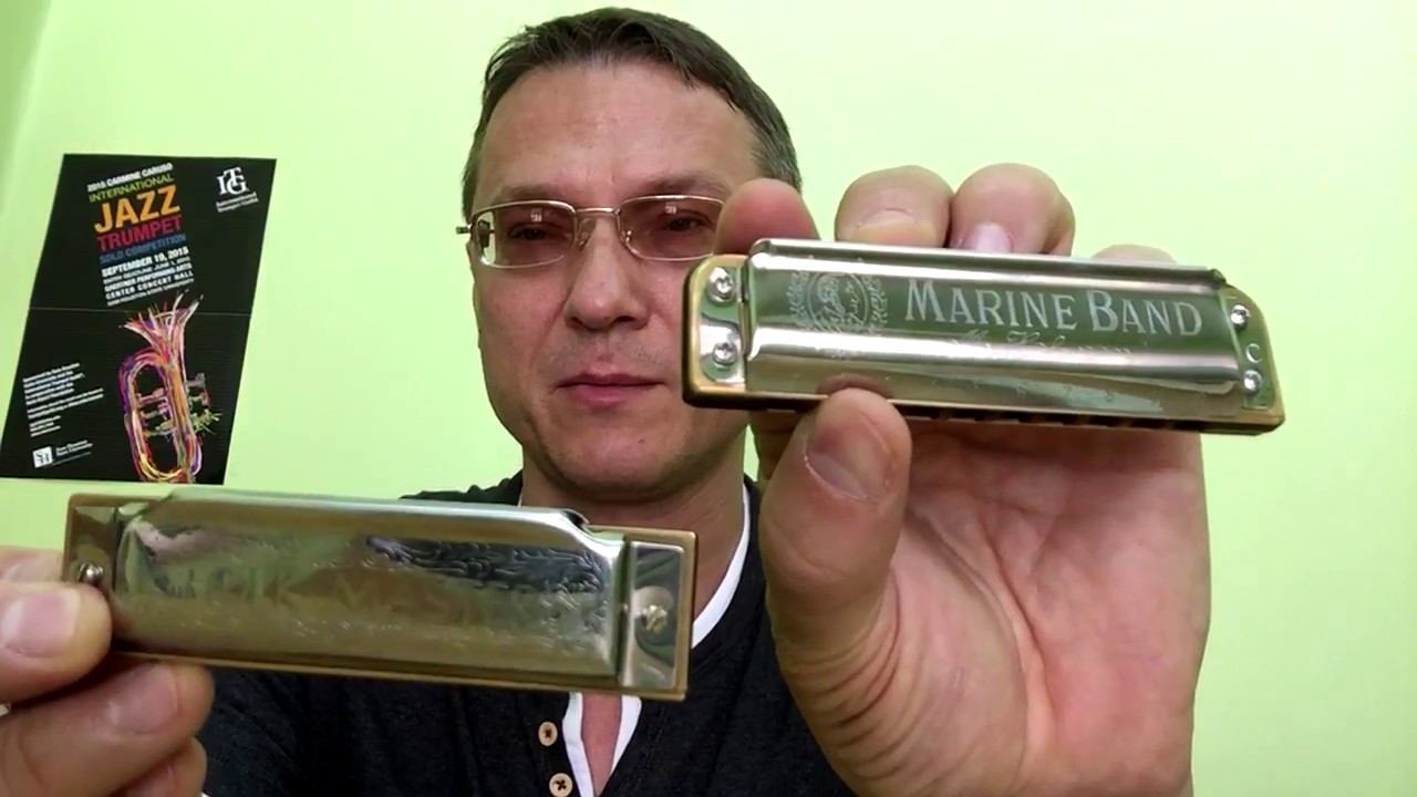 Кастомная диатоническая гармоника Honer Marine bend против обычной гармоники Honer Folk Master