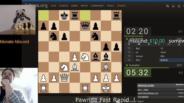 IM Sladgie Pawnda Team Rapid and Tilt on lichess смотреть онлайн