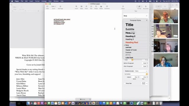 FORMAT A BOOK IN APPLE PAGES! A live tutorial by Eric Elder, Author of "Write With Me!" смотреть онлайн