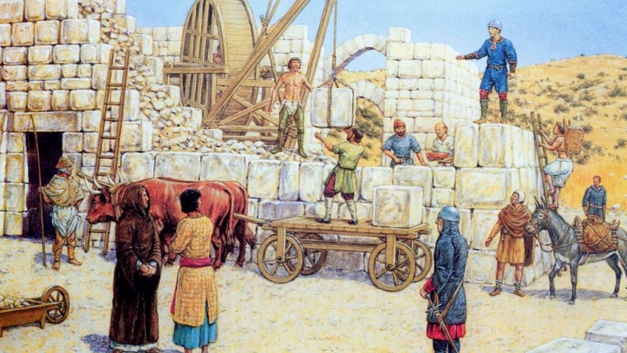 Строительство крепостей в Средневековье. Шаг за шагом.