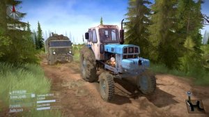 4К Spintires: MudRunner ЮМЗ-6А Блокировка дифференциала - Улучшенная проходимость