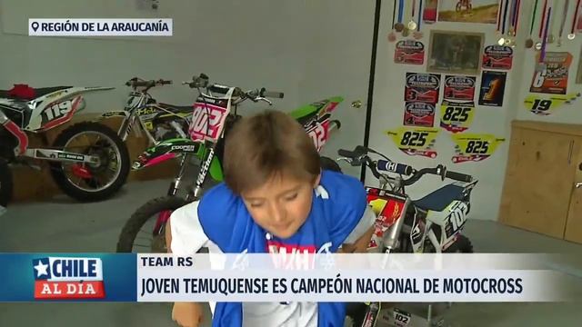 Joven temuquense en campeón nacional de motocross | 24 Horas TVN Chile смотреть онлайн