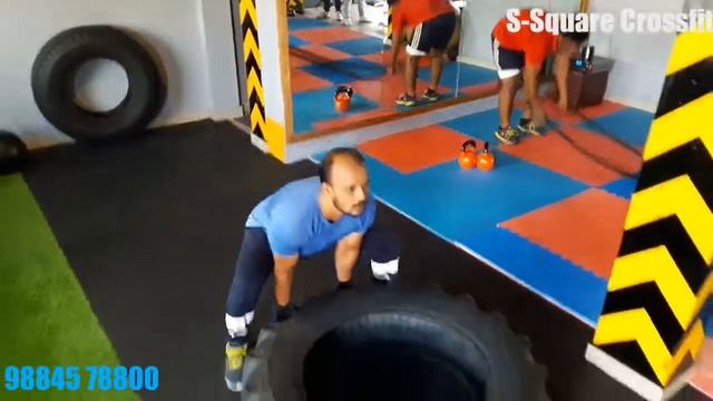 #kknagarCrossfit| #tyreworkouts in biggest crossfit studio смотреть онлайн