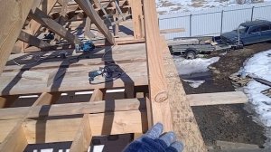 Выносные стропила, фронтонный свес крыши своими руками. В одиночку.