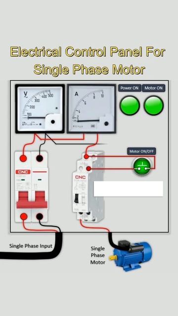 electrical control panel for single phase motor смотреть онлайн