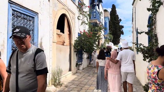 SIDI BOU SAID : Walking Tour Dans Le Plus Beau Village De TUNISIE Filmé 4K