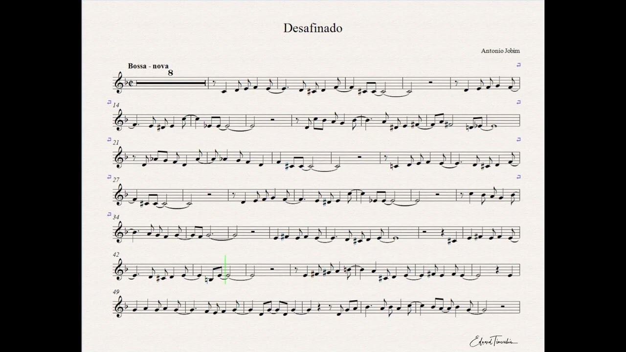 Jobim, Carlos - Desafinado - Backing Track With Metronom In Eb