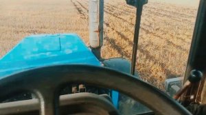 Т150к и МТЗ 1221 в работе с кпш, МТЗ 1523 с бдт, пахота зяби,