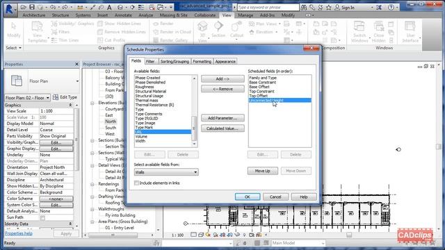 REVIT - Schedule Wall Constraints - CADclips смотреть онлайн