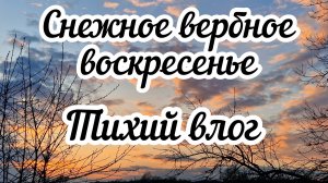 Тихий влог 🏠 Новое окно 🪟 Снежное вербное воскресенье ❄️
