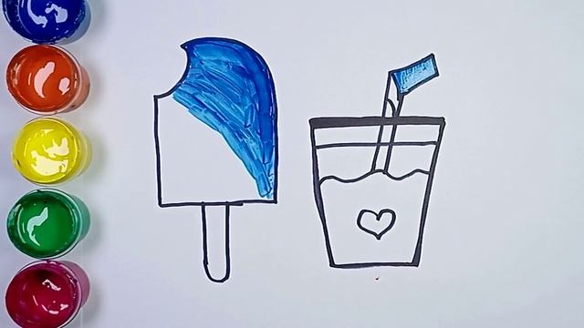 Draw ice cream for kids | Bolalar uchun musqaymoq rasmini chizish | рисуем мороженое для детей смотреть онлайн