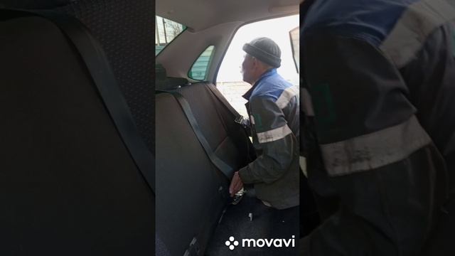 сьем и установка задних сидений и спинки на гранте