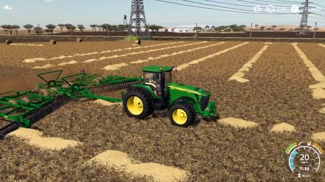 Farming Simulator 2019. WESTERN AUSTRALIA. Tractor JOHN DEERE 8400R. смотреть онлайн