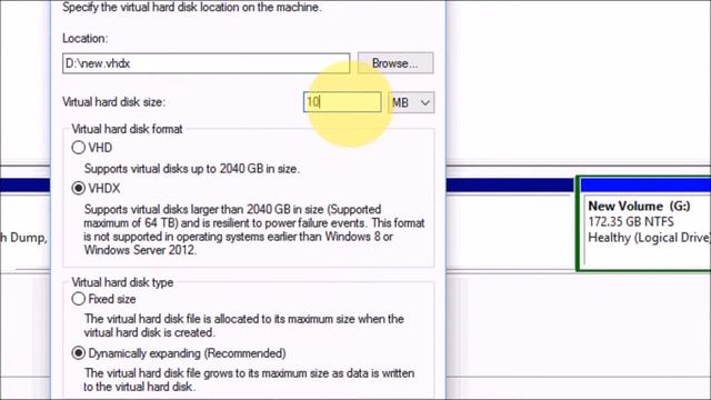 How to Create Virtual Hard Disk VHDX/VHD Format on Windows 10 смотреть онлайн