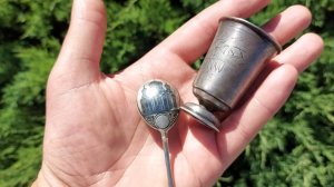 Провожу эксперимент в ломбарде с серебряными изделиями. Показываю, что из этого получилось