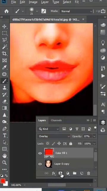 Fast and easy way to change lip color in PS! смотреть онлайн