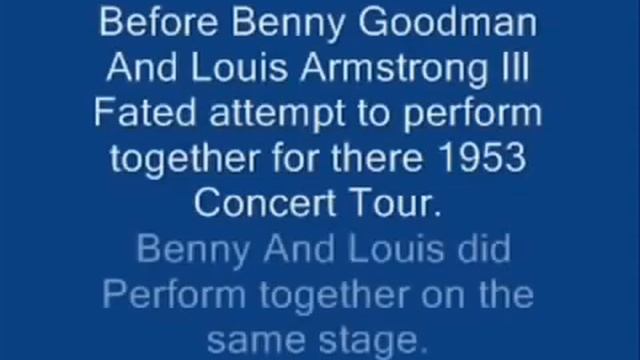 Benny Goodman Louis Armstrong 1939 смотреть онлайн