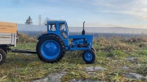 синий трактор т40 новый мотор 🚜Traktor 1:10 RC new sound